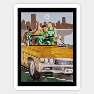 Celtics classic car Magnet